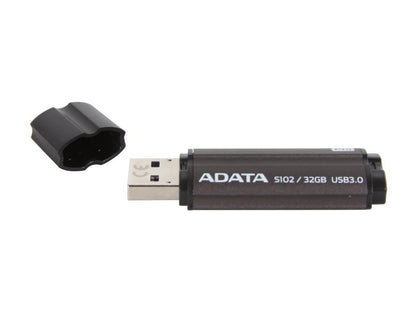 ADATA 32GB S102 Pro Advanced USB 3.0 Flash Drive, Speed Up to 100MB/s (AS102P-32G-RGY)