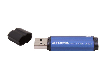 ADATA 32GB S102 Pro Advanced USB 3.0 Flash Drive, Speed Up to 100MB/s (AS102P-32G-RBL)