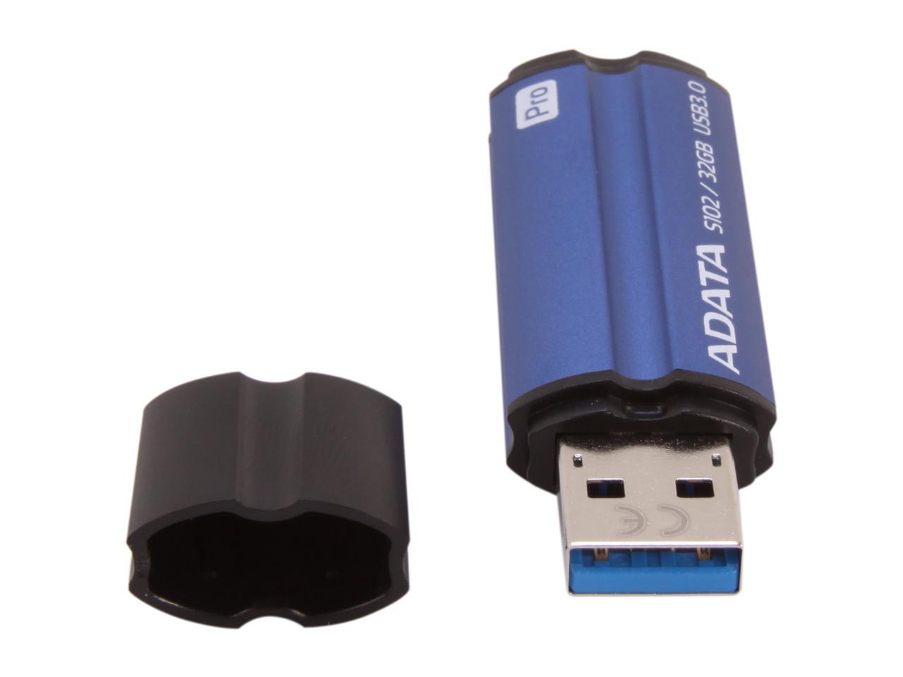 ADATA 32GB S102 Pro Advanced USB 3.0 Flash Drive, Speed Up to 100MB/s (AS102P-32G-RBL)