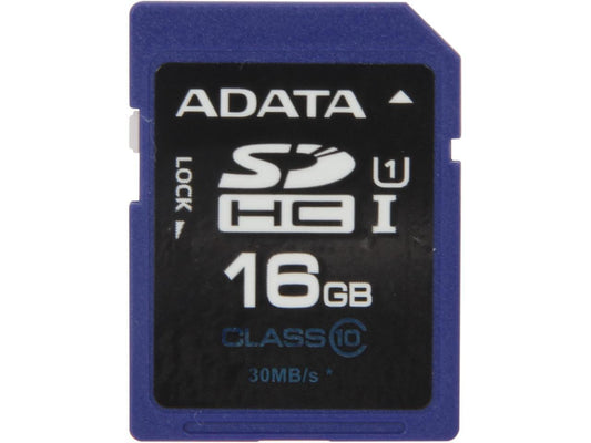 ADATA Premier 16GB SDHC UHS-I Card- CLASS 10 30MB/s