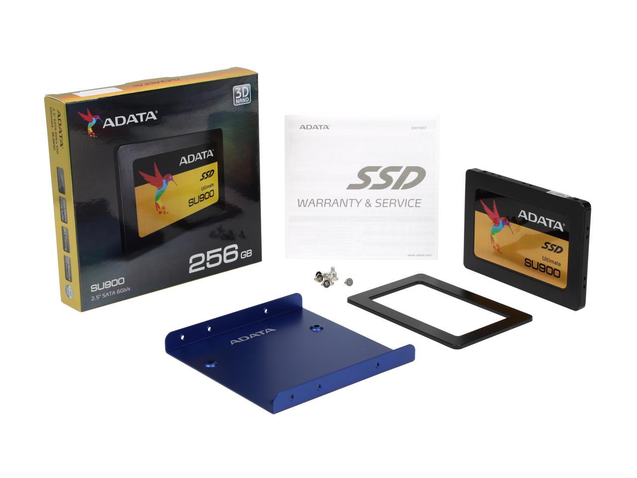 ADATA Ultimate SU900 2.5" 256GB SATA III 3-D Vertical Internal Solid State Drive (SSD) ASU900SS-256GM-C