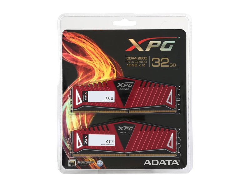 XPG Z1 32GB (2 x 16GB) 288-Pin DDR4 SDRAM DDR4 2800 (PC4 22400) Desktop Memory Model AX4U2800316G16-DRZ