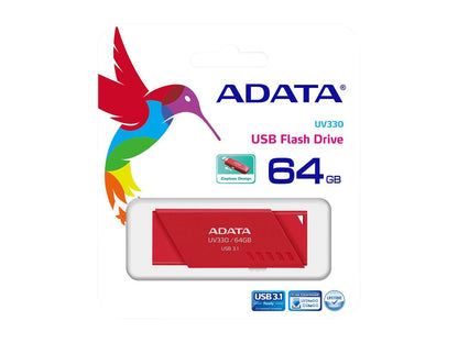 ADATA 64GB UV330 USB 3.1 Flash Drive (AUV330-64G-RRD)