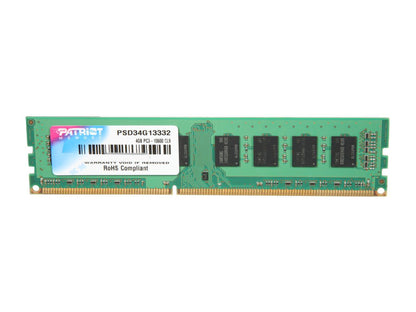 Patriot Signature 4GB 240-Pin DDR3 SDRAM DDR3 1333 (PC3 10600) Desktop Memory Model PSD34G13332