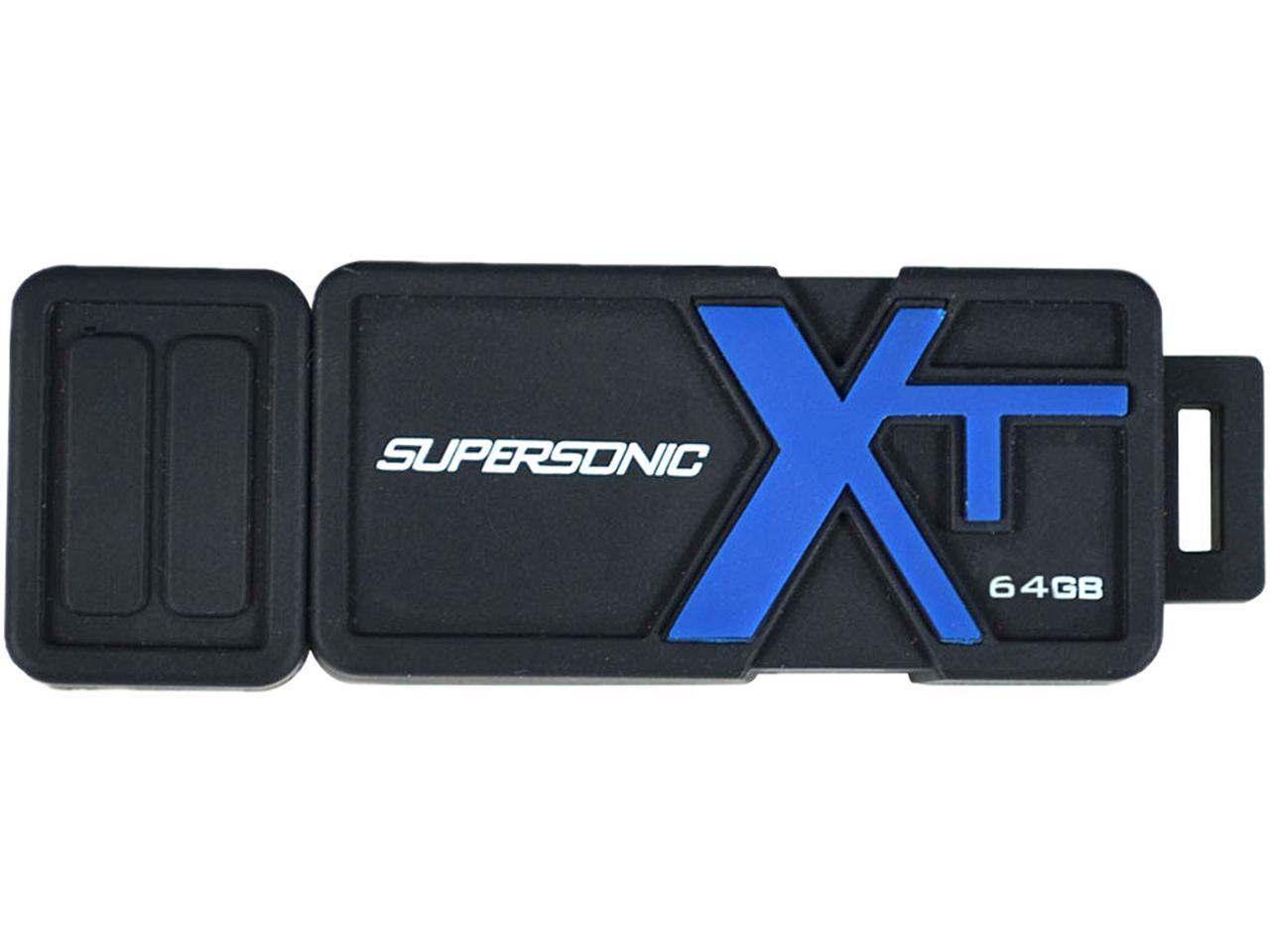 Patriot 64GB Supersonic Boost XT USB 3.0 Flash Drive, Speed Up to 150MB/s Durable Rubber Housing (PEF64GSBUSB)