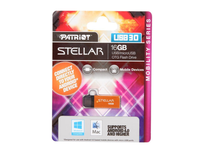 Patriot Stellar Series 16GB OTG USB 3.0 External Storage For Android Smartphones/ Tablets- PSF16GSTROTG