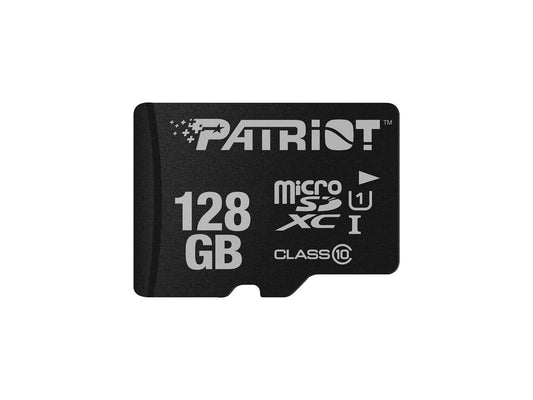 Patriot 128GB LX Series microSDXC UHS-I/U1 Class 10 Memory Card with SD Adapter, Speed Up to 90MB/s (PSF128GMCSDXC10)