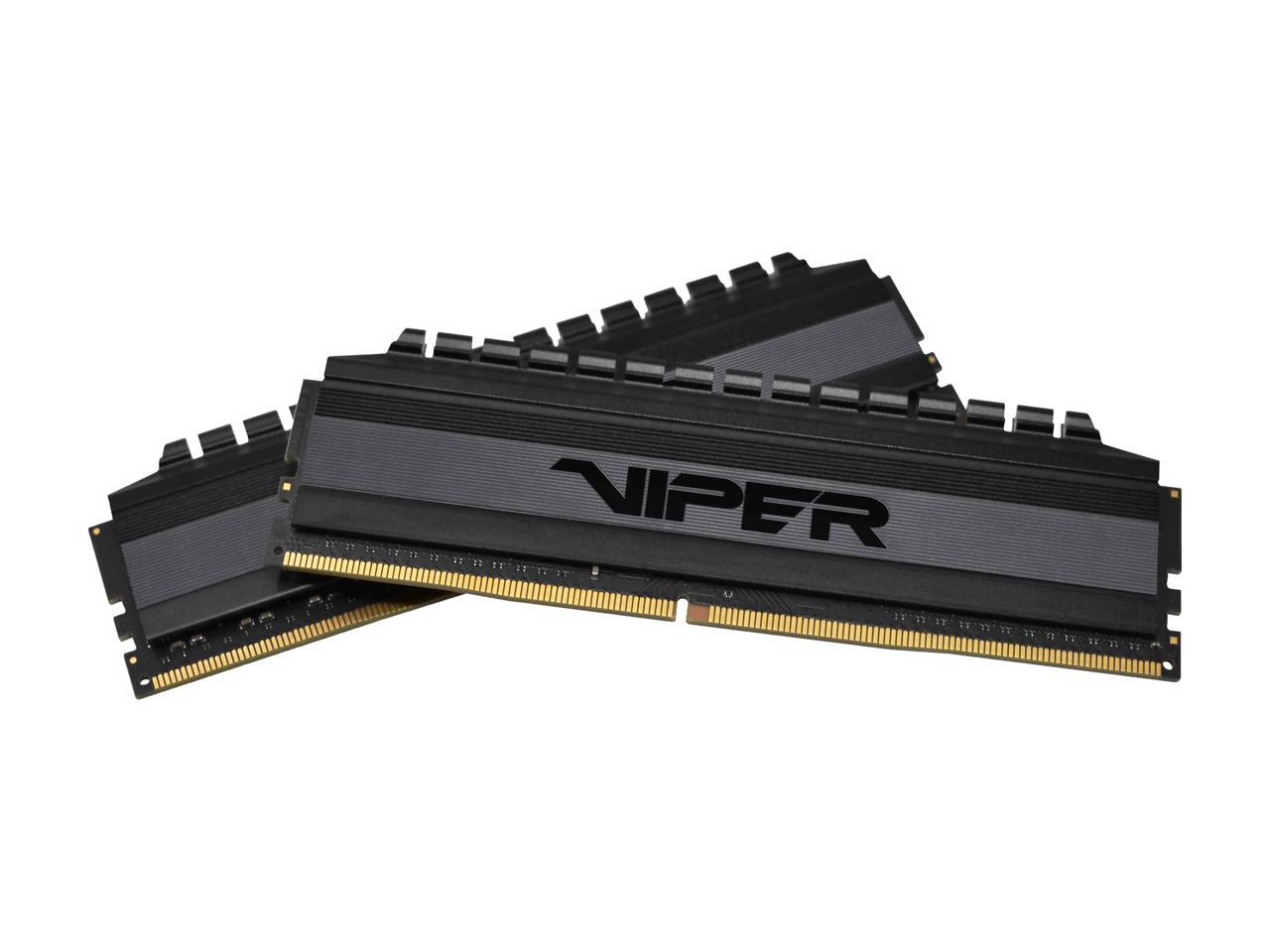 Patriot Viper 4 Blackout Series 16GB (2 x 8GB) 288-Pin DDR4 SDRAM DDR4 4000 (PC4 32000) Intel XMP 2.0 Desktop Memory Model PVB416G400C9K, AMD Compatible