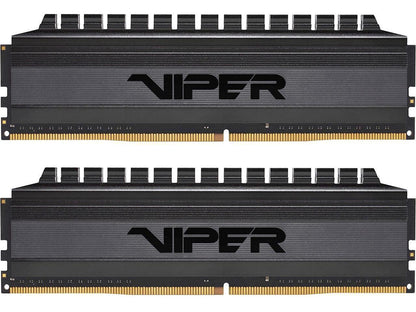 Patriot Viper 4 Blackout Series 64GB (2 x 32GB) 288-Pin DDR4 SDRAM DDR4 3000 (PC4 24000) Intel XMP 2.0 Desktop Memory Model PVB464G300C6K, AMD Compatible