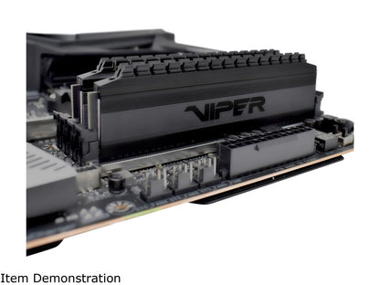 Patriot Viper 4 Blackout Series 64GB (2 x 32GB) 288-Pin DDR4 SDRAM DDR4 3200 (PC4 25600) Intel XMP 2.0 Desktop Memory Model PVB464G320C6K, AMD Compatible