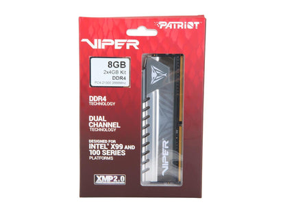 Patriot Viper Elite 8GB (2 x 4GB) 288-Pin DDR4 SDRAM DDR4 2666 (PC4 21300) Desktop Memory Model PVE48G266C6KGY