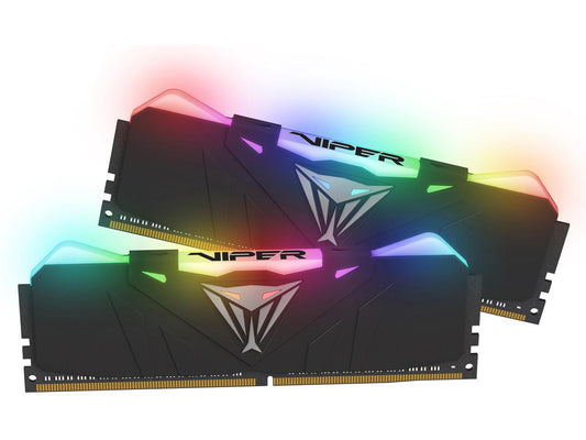 Patriot Viper RGB 16GB (2 x 8GB) 288-Pin DDR4 SDRAM DDR4 4133 (PC4 33000) Intel XMP 2.0 Desktop Memory Model PVR416G413C9K