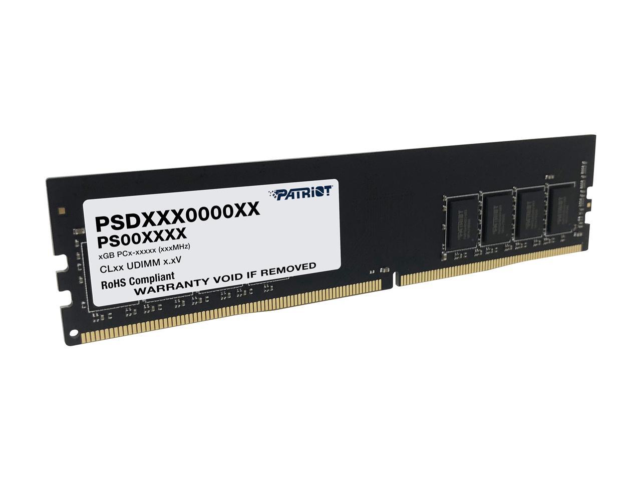 Patriot Signature Line 8GB 288-Pin DDR4 SDRAM DDR4 3200 (PC4 25600) Desktop Memory Model PSD48G320081