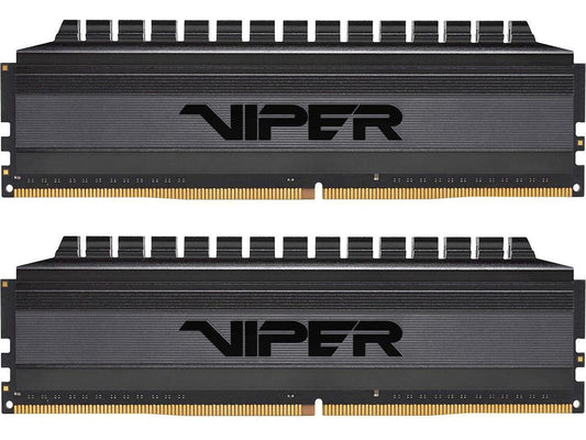 Patriot Viper 4 Blackout Series 32GB (2 x 16GB) 288-Pin DDR4 SDRAM DDR4 3600 (PC4 28800) Intel XMP 2.0 Desktop Memory Model PVB432G360C8K, AMD Compatible