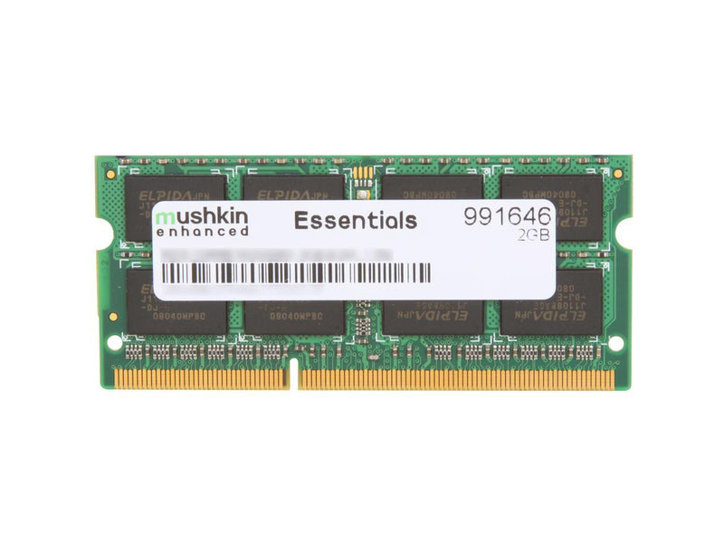 Mushkin Enhanced Essentials 2GB 204-Pin DDR3 SO-DIMM DDR3 1333 (PC3 10666) Laptop Memory Model 991646