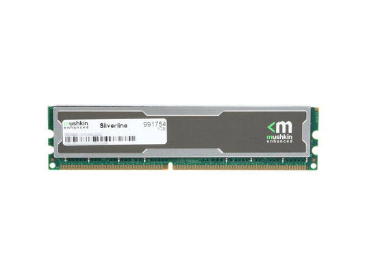 Mushkin Enhanced Silverline 1GB DDR 400 (PC 3200) Desktop Memory Model 991754