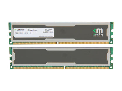 Mushkin Enhanced Silverline 4GB (2 x 2GB) DDR2 800 (PC2 6400) Desktop Memory Model 996760