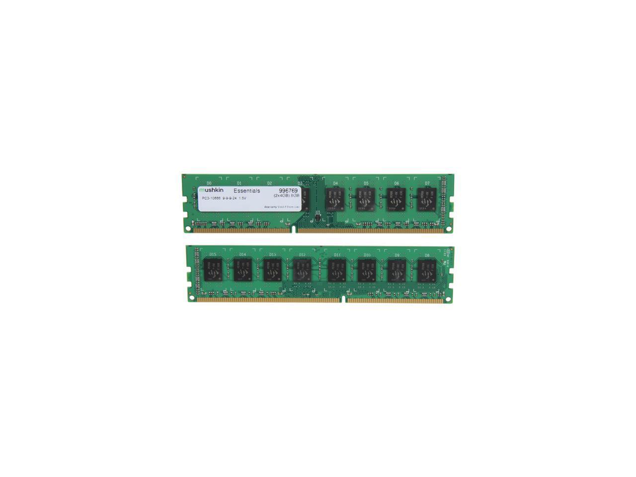 Mushkin Enhanced Essentials 8GB (2 x 4GB) DDR3 1333 (PC3 10666) Desktop Memory Model 996769