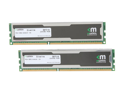 Mushkin Enhanced Silverline 16GB (2 x 8GB) DDR3 1333 (PC3 10600) Desktop Memory Model 997018