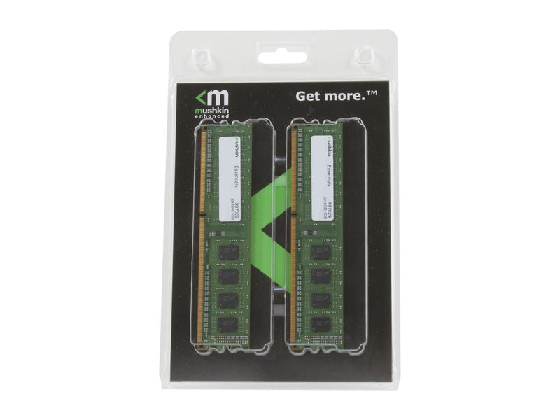 Mushkin Enhanced Essentials 4GB (2 x 2GB) DDR3L 1600 (PC3L 12800) Desktop Memory Model 997029