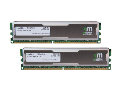 Mushkin Enhanced Silverline 8GB (2 x 4GB) DDR2 800 (PC2 6400) Desktop Memory Model 996763