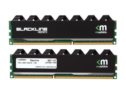 Mushkin Blackline 16GB (2 x 8GB) 240-Pin DDR3 SDRAM DDR3L 1600 (PC3L 12800) Desktop Memory Model 997110F