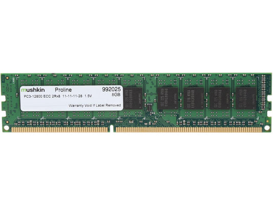 Mushkin Enhanced Proline 8GB 240-Pin DDR3 UDIMM ECC DDR3 1600 (PC3 12800) Server Memory Model 992025