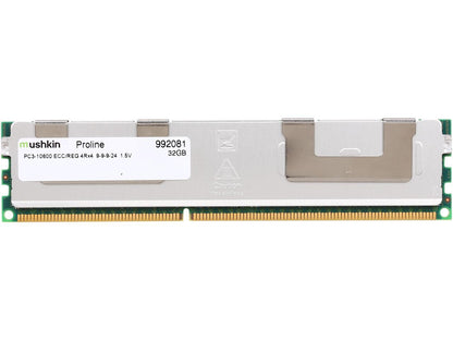 Mushkin Enhanced Proline 32GB 240-Pin DDR3 RDIMM ECC Registered DDR3 1333 (PC3 10600) Memory (Server Memory) Model 992081