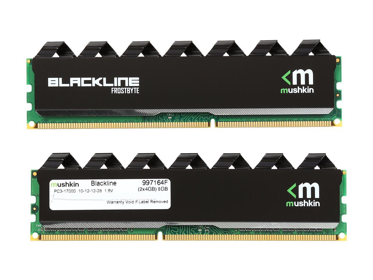 Mushkin Blackline 8GB (2 x 4GB) 240-Pin DDR3 UDIMM DDR3 2133 (PC3 17000) Memory Model 997164F