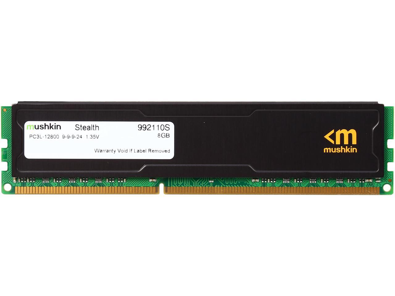 Mushkin Stealth 8GB 240-Pin DDR3 SDRAM DDR3L 1600 (PC3L 12800) Desktop Memory Model 992110S