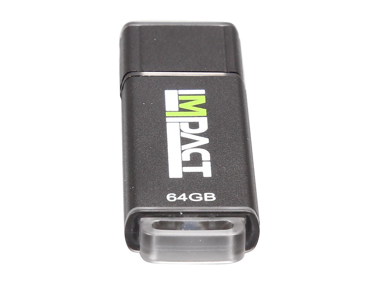 Mushkin 64GB Impact USB 3.0 (MLC NAND) Flash Drive Model MKNUFDIM64GB