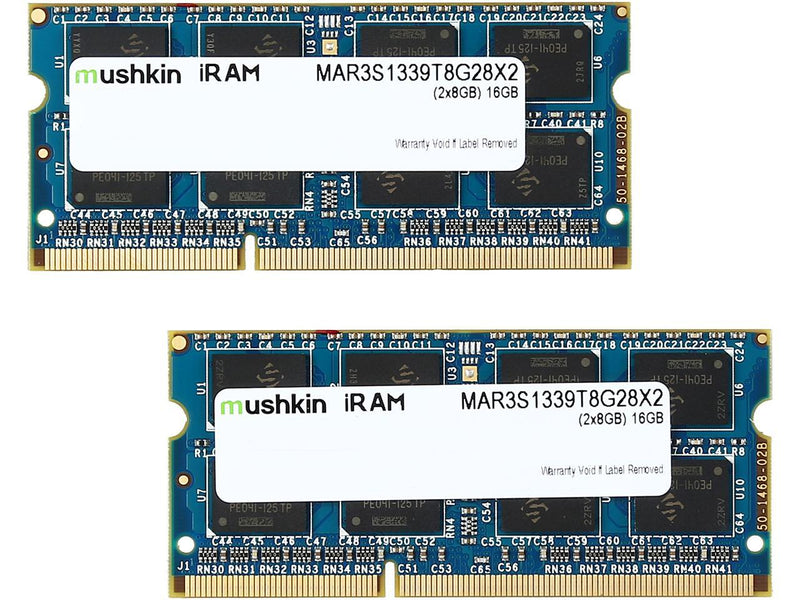 Mushkin Enhanced iRam 16GB (2 x 8GB) DDR3 1333 (PC3 10600) Memory for Apple Model MAR3S1339T8G28X2
