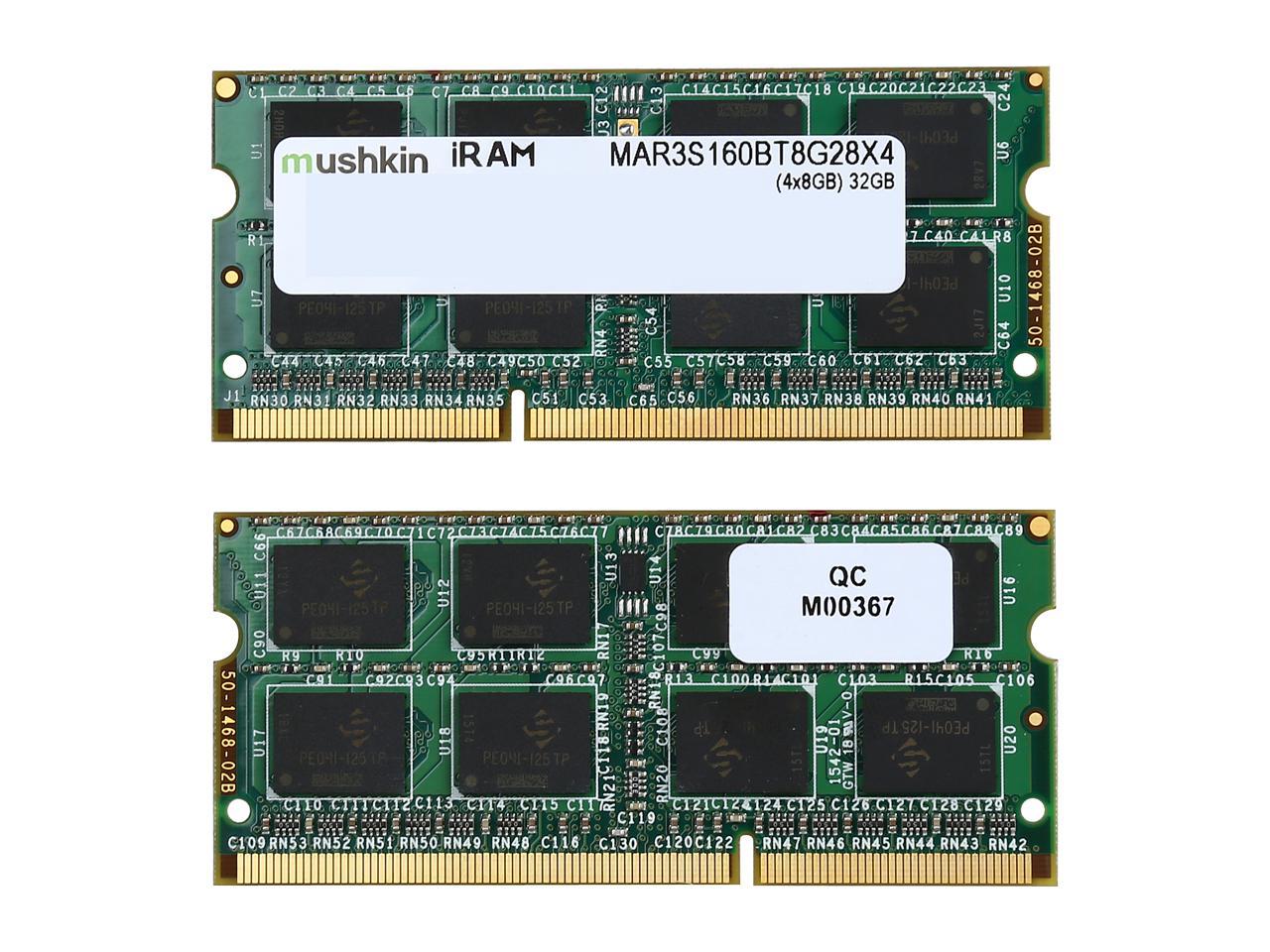 Mushkin iRam 32GB (4 x 8GB) DDR3 1600 (PC3 12800) Memory for Apple Model MAR3S160BT8G28X4
