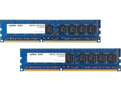 Mushkin Enhanced iRam 8GB (2 x 4GB) DDR3 1333 (PC3 10600) ECC Unbuffered Memory for Apple Model MAR3E1339T4GX2