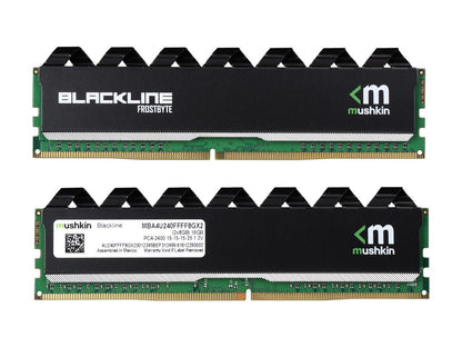 Mushkin Blackline 16GB (2 x 8GB) 288-Pin DDR4 SDRAM DDR4 2400 (PC4 19200) Desktop Memory Model MBA4U240FFFF8GX2