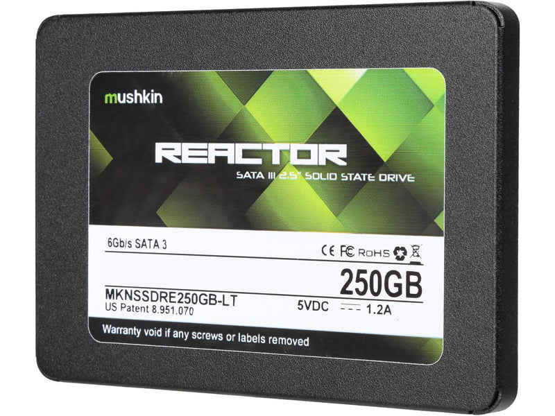 Mushkin Reactor LT 2.5" 250GB SATA III MLC Internal Solid State Drive (SSD) MKNSSDRE250GB-LT