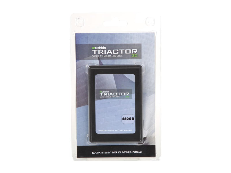 Mushkin TRIACTOR 3DL 2.5" 480GB SATA III 3D TLC Internal Solid State Drive (SSD) MKNSSDTR480GB-3DL