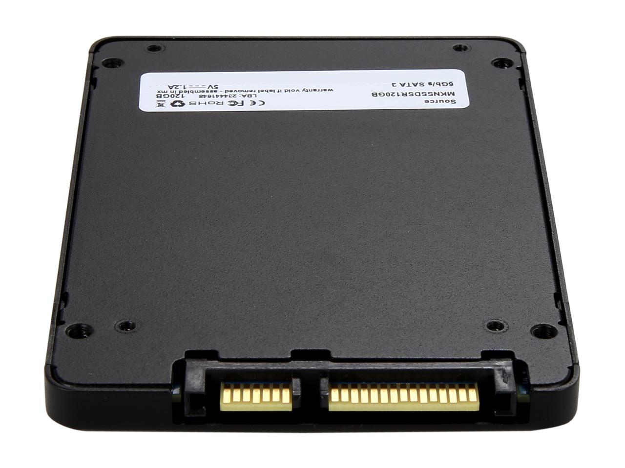 Mushkin Source 2.5" 120GB SATA III 3D TLC Internal Solid State Drive (SSD) MKNSSDSR120GB