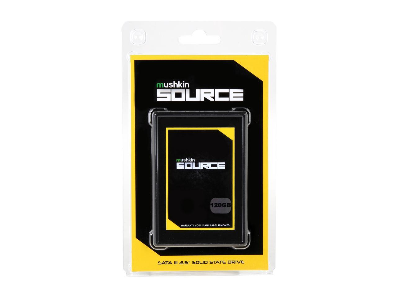 Mushkin Source 2.5" 120GB SATA III 3D TLC Internal Solid State Drive (SSD) MKNSSDSR120GB
