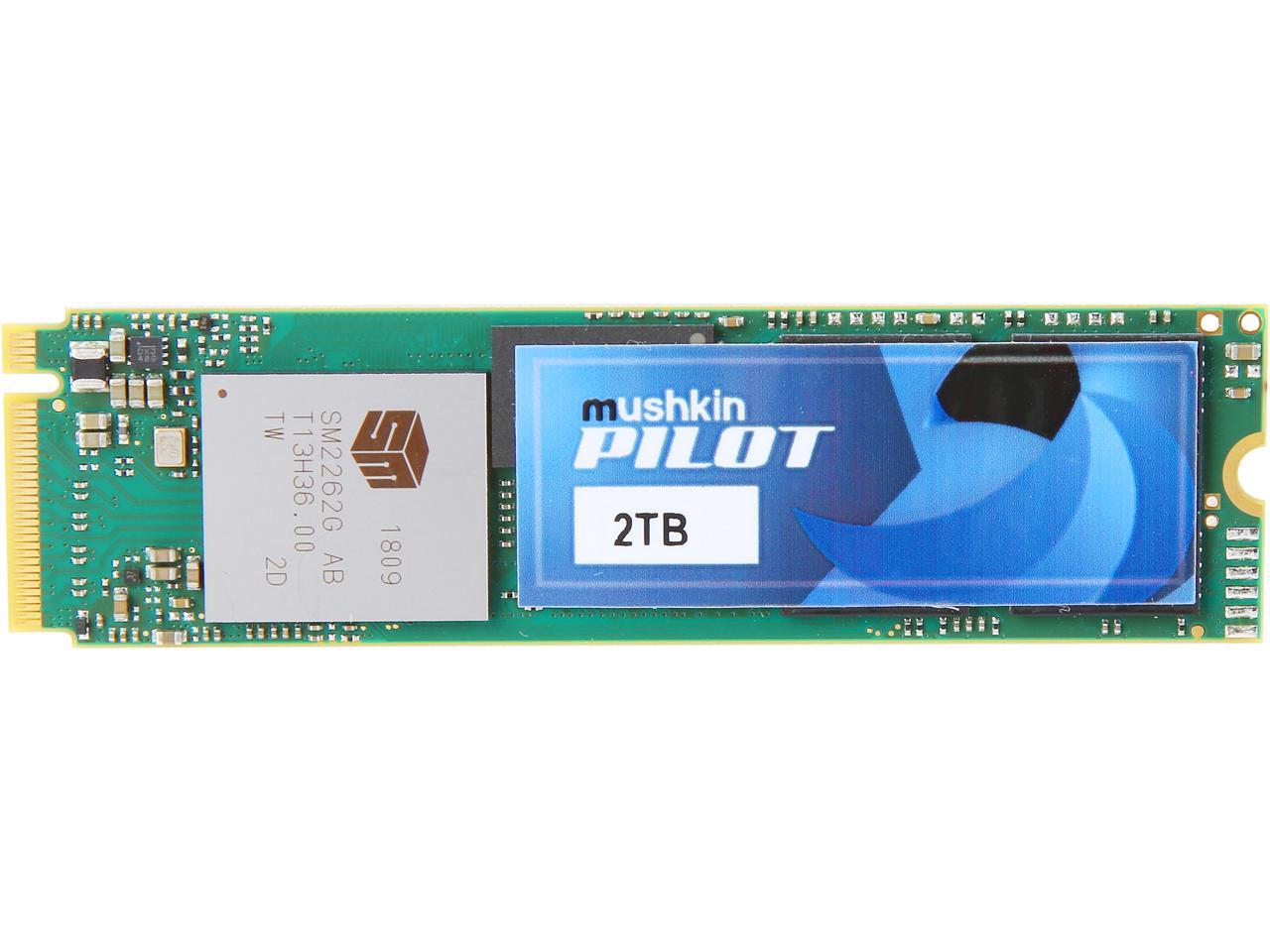 Mushkin Pilot M.2 2280 2TB PCIe Gen3 x4 NVMe 1.3 3D TLC Internal Solid State Drive (SSD) MKNSSDPL2TB-D8