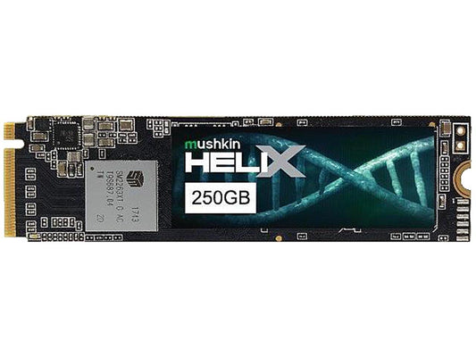 Mushkin Helix-L M.2 2280 250GB PCIe Gen3 x4 NVMe 1.3 3D TLC Internal Solid State Drive (SSD) MKNSSDHL250GB-D8