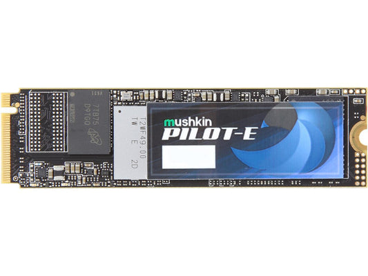Mushkin Pilot-E M.2 2280 1TB PCIe Gen3 x4 NVMe 1.3 3D TLC Internal Solid State Drive (SSD) MKNSSDPE1TB-D8