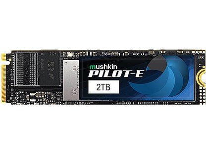 Mushkin Pilot-E M.2 2280 2TB PCIe Gen3 x4 NVMe 1.3 3D TLC Internal Solid State Drive (SSD) MKNSSDPE2TB-D8