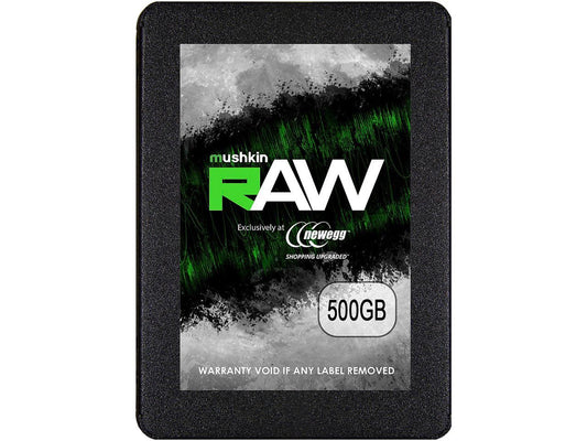 Mushkin RAW Series 2.5" 500GB SATA III 3D TLC Internal Solid State Drive (SSD) MKNSSDRW500GB