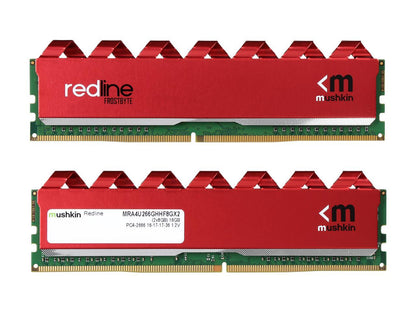 Mushkin Redline 32GB (2 x 16GB) 288-Pin DDR4 SDRAM DDR4 3466 (PC4 27700) Desktop Memory Model MRB4U346JLLM16GX2
