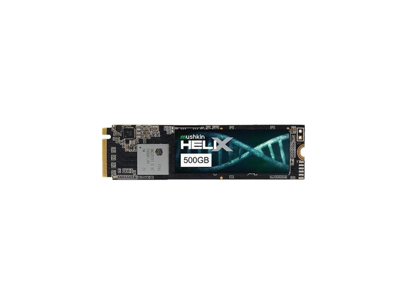 Mushkin Helix-LT M.2 2280 500GB PCIe Gen3 x4 NVMe 1.3 3D TLC Internal Solid State Drive (SSD) MKNSSDHT500GB-D8
