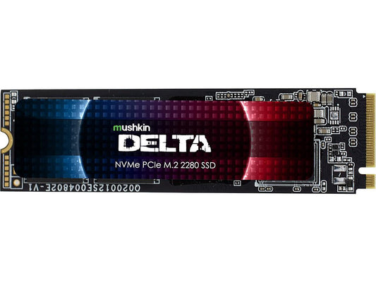 Mushkin Delta M.2 2280 1TB PCIe Gen4 x4 NVMe 1.3 3D QLC Internal Solid State Drive (SSD) MKNSSDDE1TB-D8