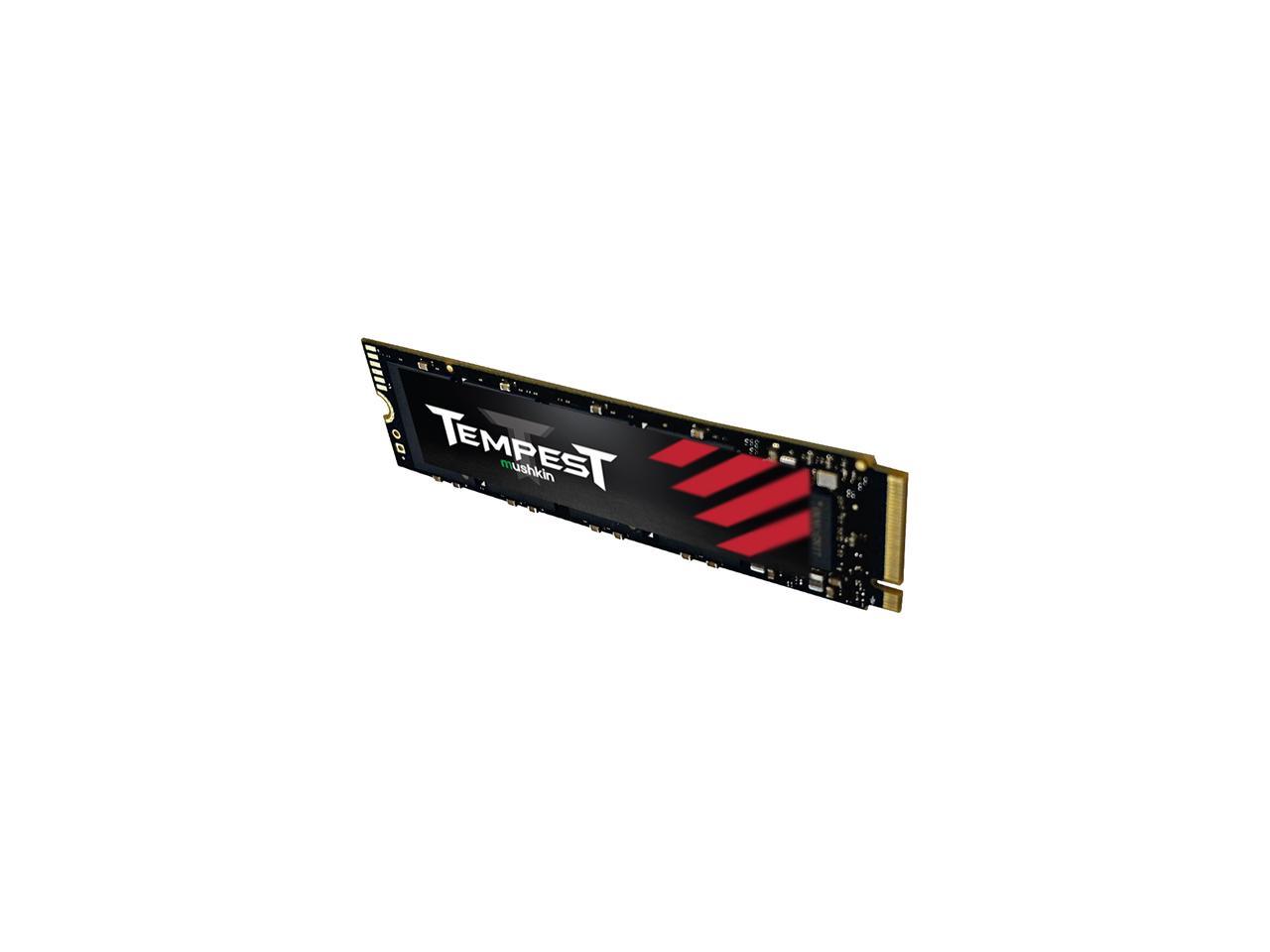 Mushkin Tempest 256GB PCIe Gen3 x4 NVMe 1.4 M.2 (2280) Internal SSD - Up to 3,100MBs - MKNSSDTS256GB-D8