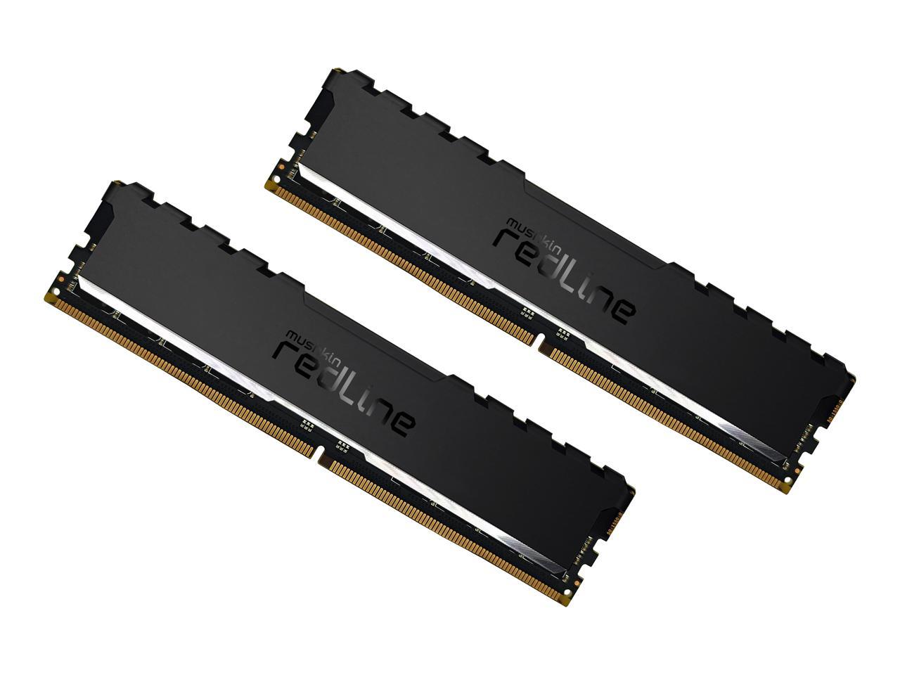 Mushkin Enhanced Redline Stiletto 64GB (2 x 32GB) 288-Pin PC RAM DDR4 3200 (PC4 25600) Desktop Memory Model MRF4U320GJJM32GX2