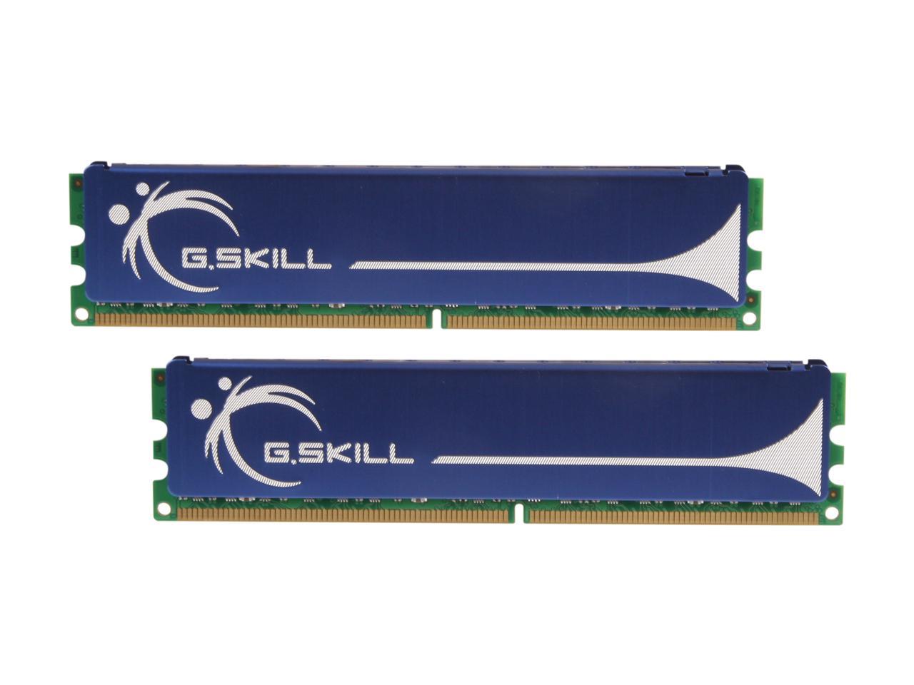 G.SKILL 4GB (2 x 2GB) 240-Pin DDR2 SDRAM DDR2 800 (PC2 6400) Dual Channel Kit Desktop Memory Model F2-6400CL5D-4GBPQ